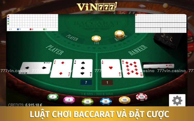 Luật chơi Baccarat và đặt cược dễ hiểu cho người mới